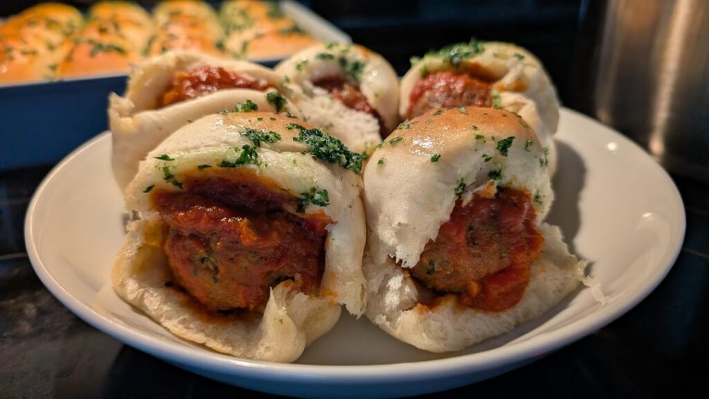 Made some meatball sliders with my boyfriend today!