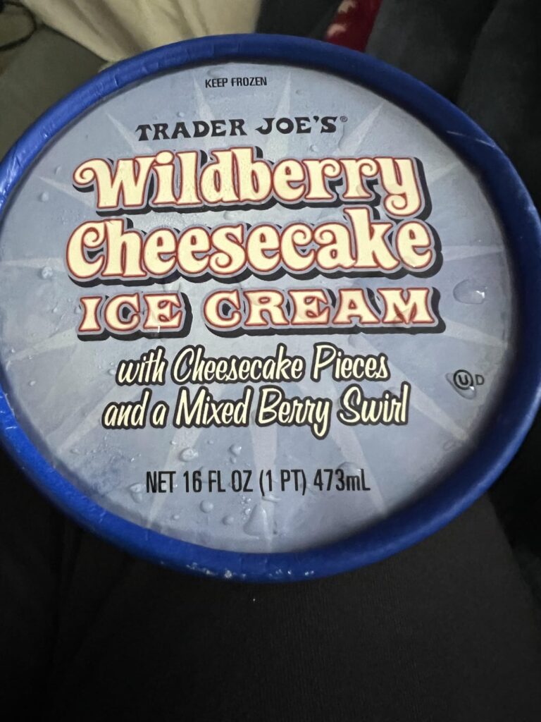 Tj’s Wildberry Cheesecake Ice cream