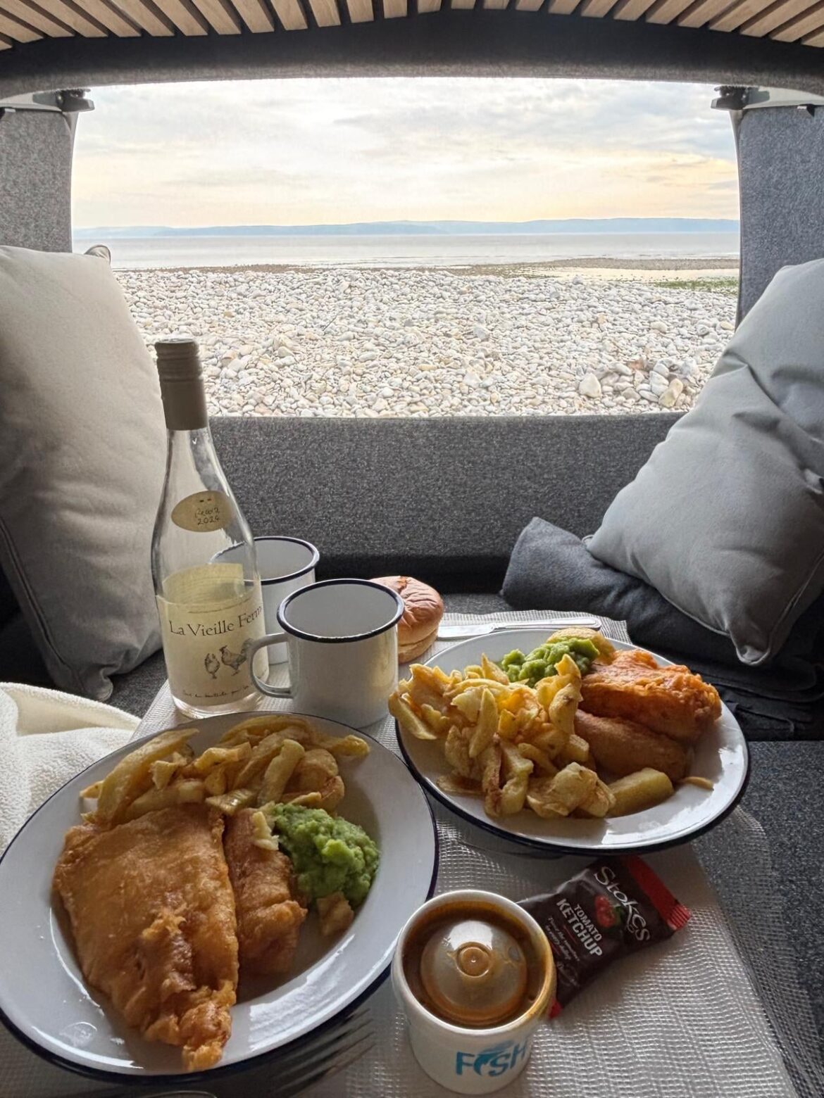 Fish and chips for dinner last night