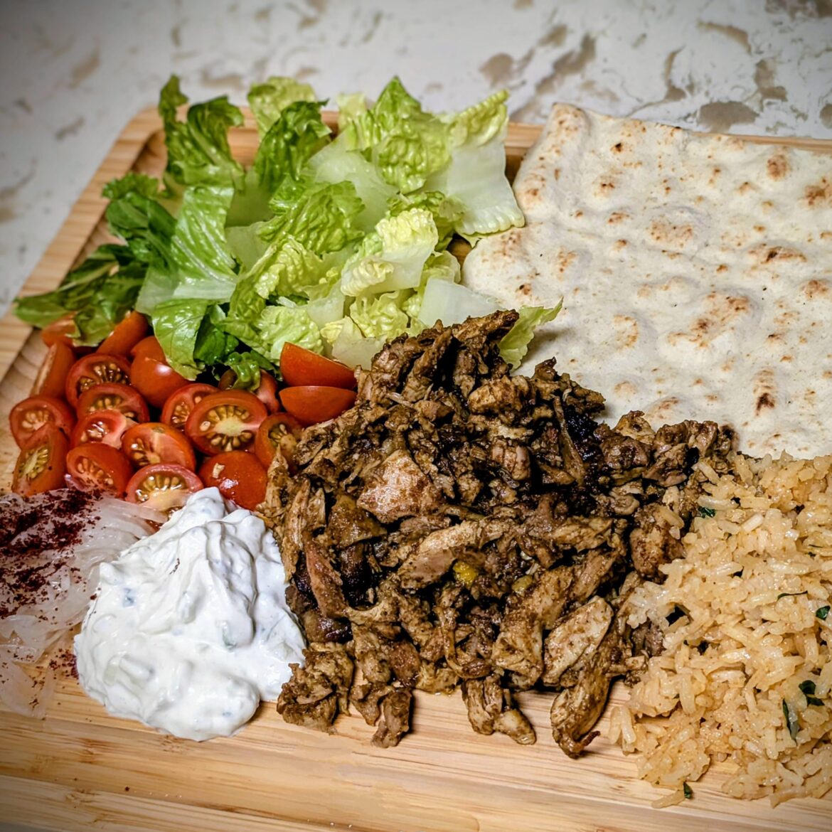 [Homemade] Chicken Shawarma Plate