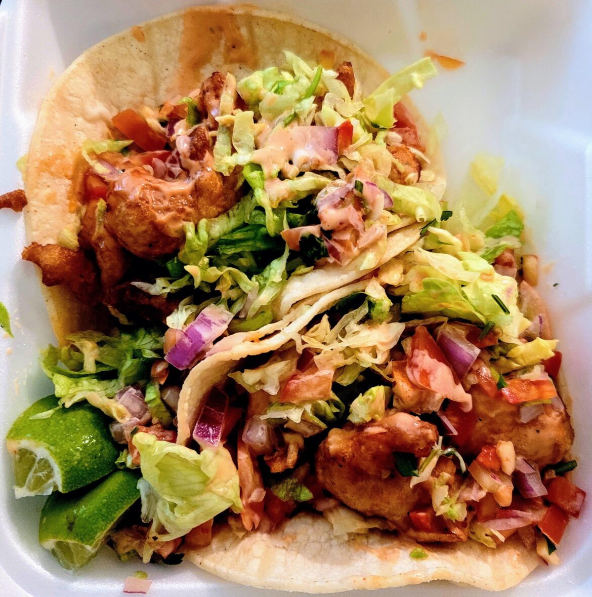 Fish Tacos from De La Calle in Los Banos, CA