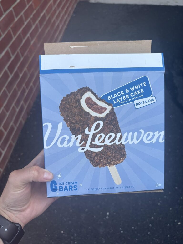 Van Leeuwen black & white layer cake