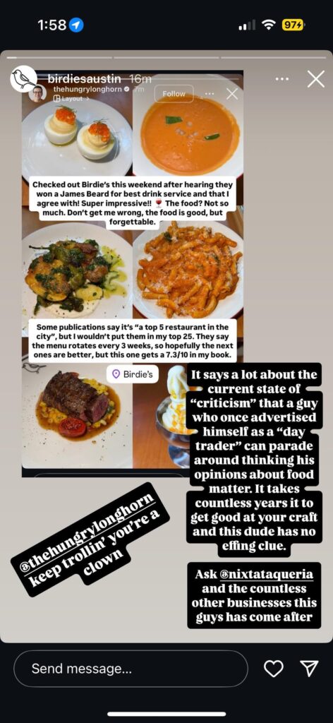 Birdie’s vs Influencer