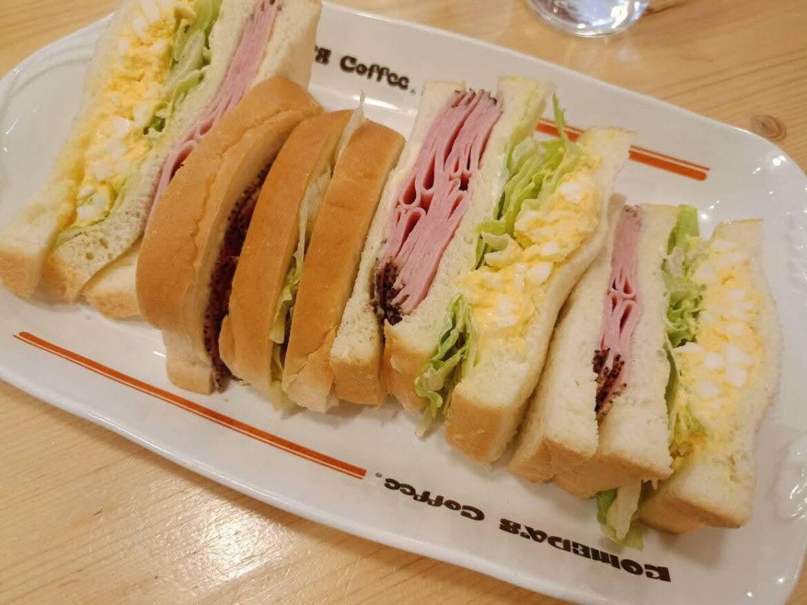 My breakfast at Komeda Cafe, Shinjuku, Japan