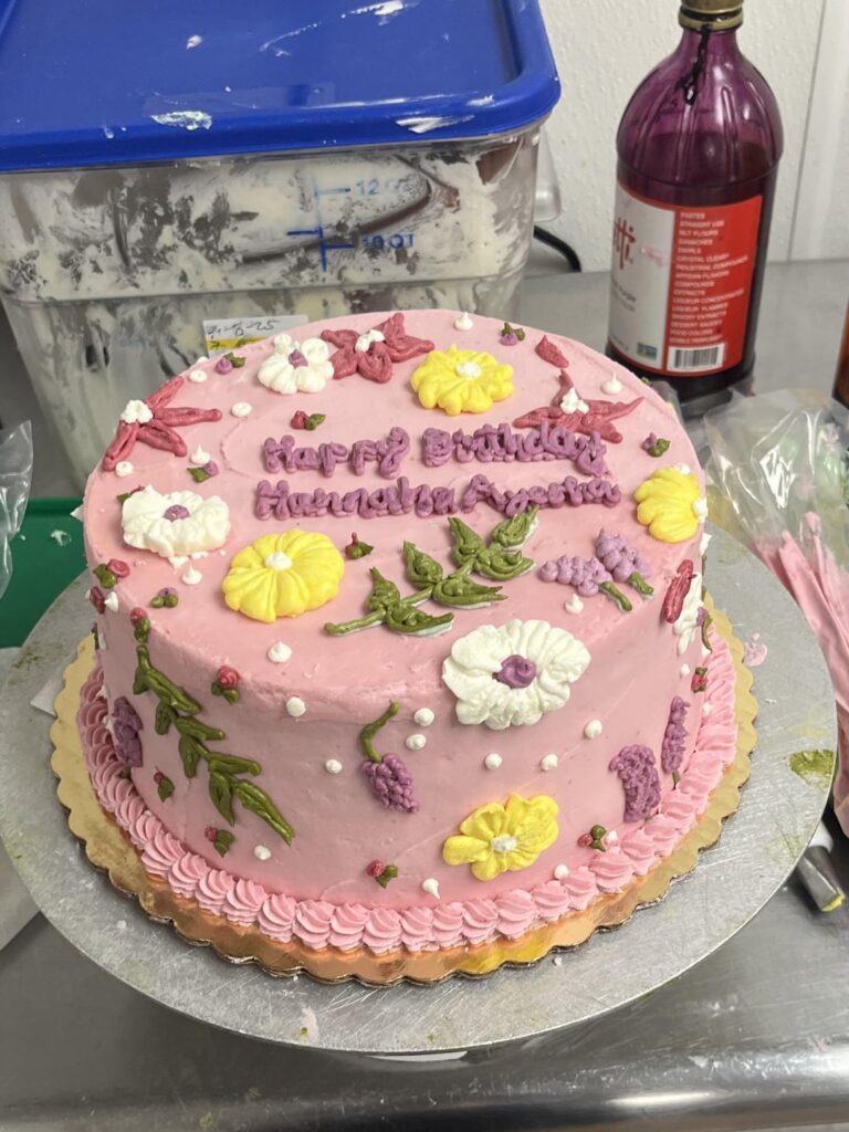 Custom cake for work