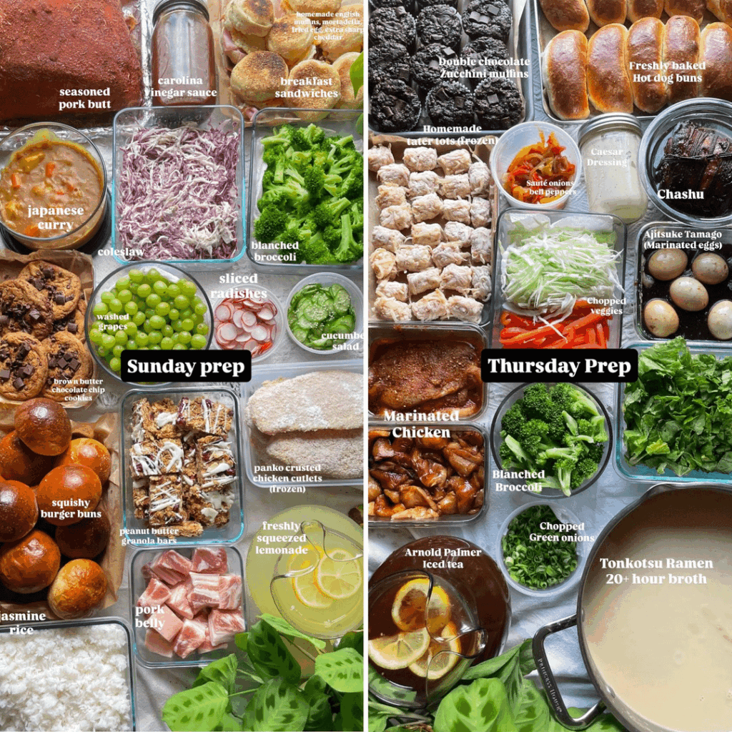 Last week's meal prepping + the dinners I made out of the prep