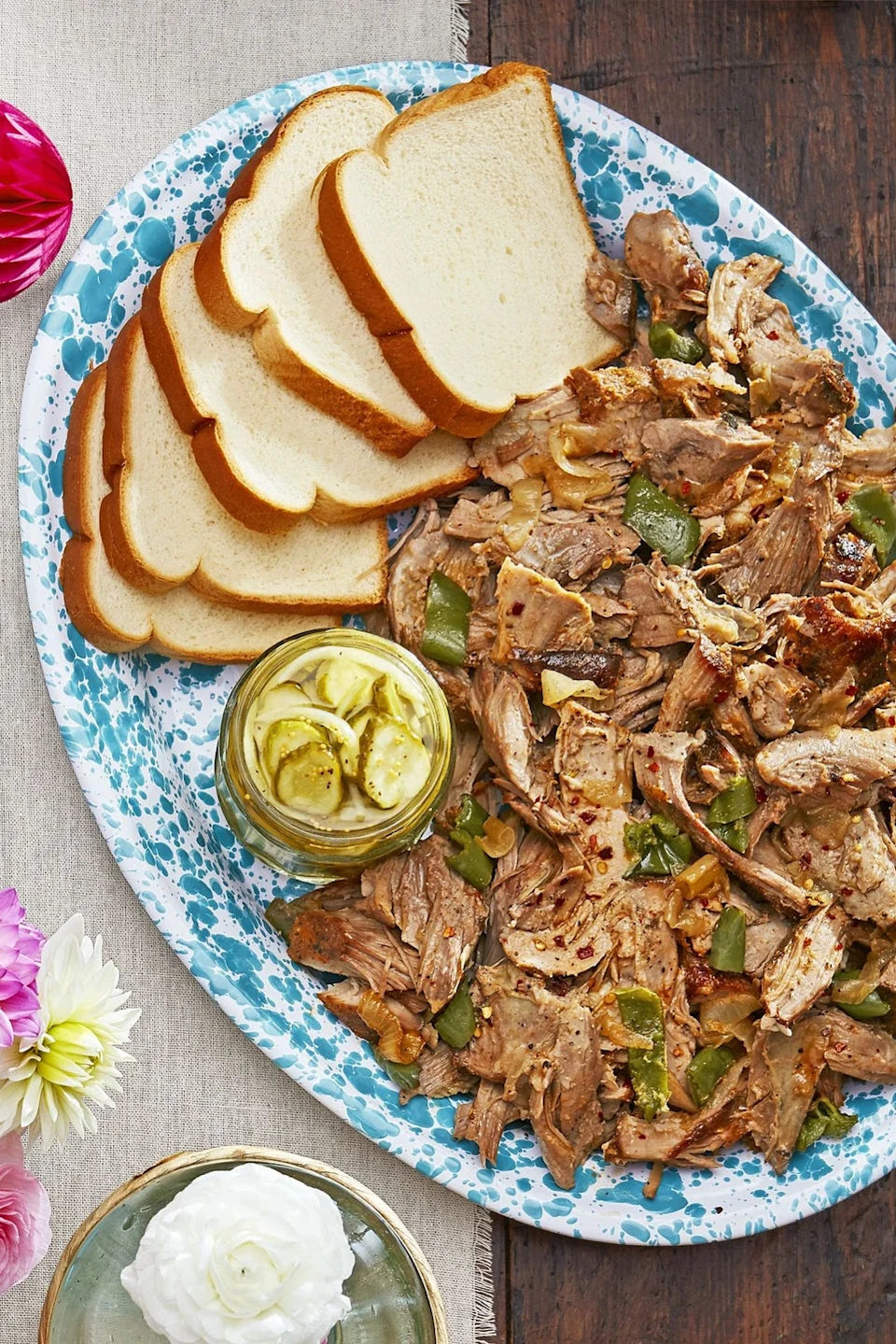 ovenroasted pulled pork with sweetandspicy sauce