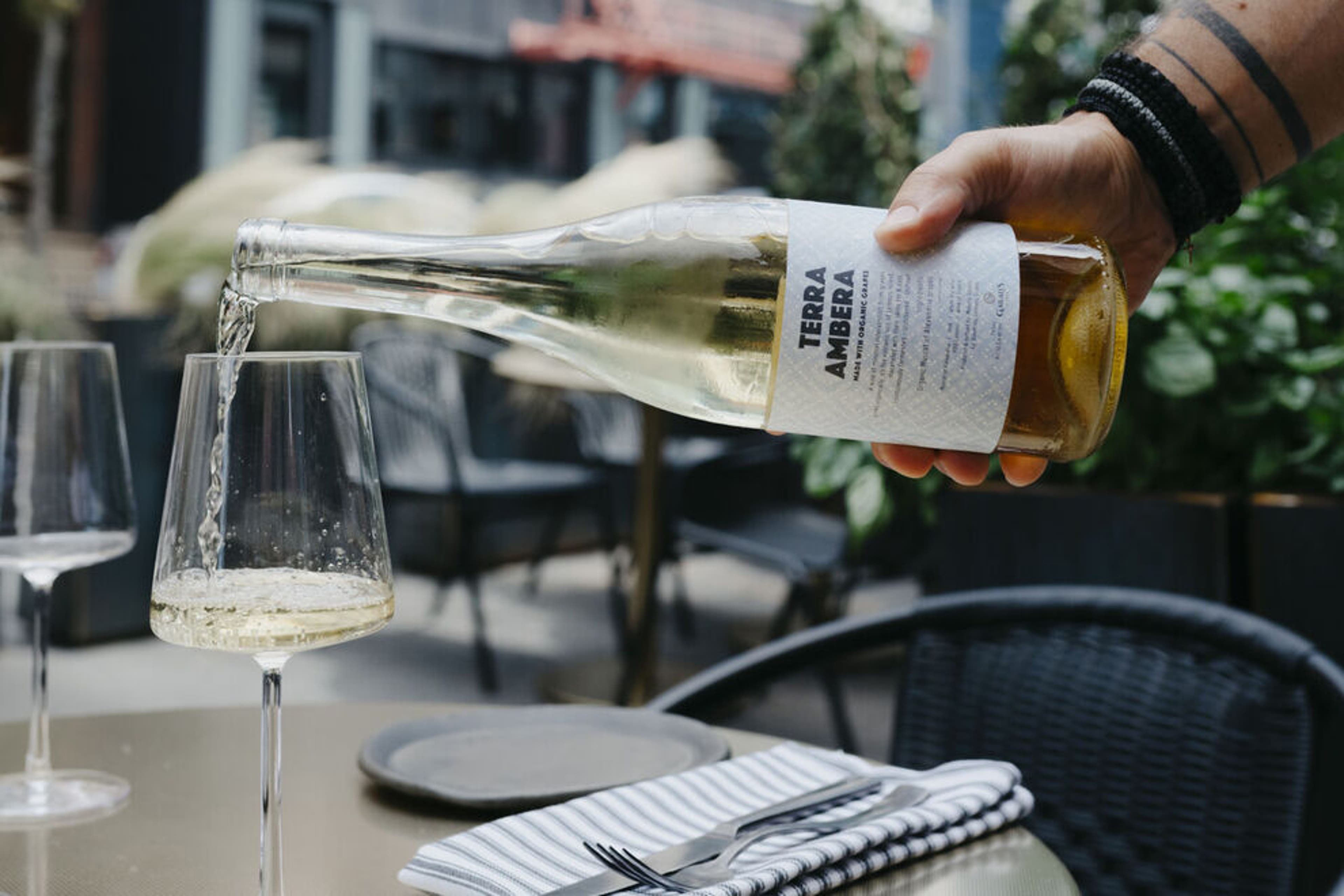 Terra ambera is a minimal invention muscat made with Alexandria grapes grown organically on the volcanic soils of Lemnos island