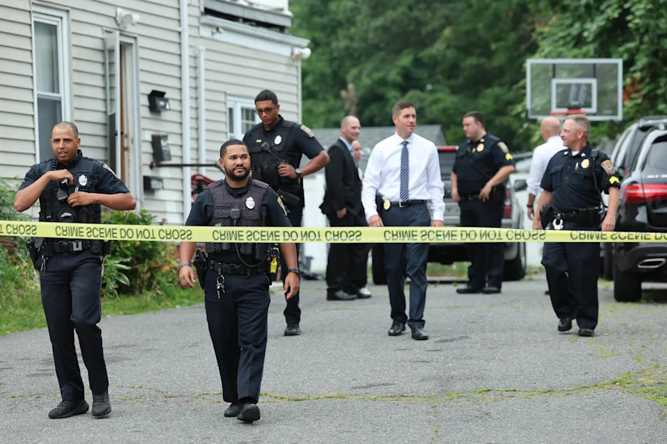 Brockton Police and Massachusetts State Police investigate a fatal stabbing at 341 Centre St. on Tuesday, July 1, 2025.