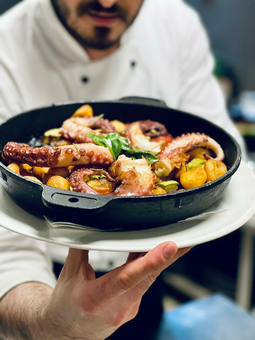 A specialty from the Marea restaurant kitchen