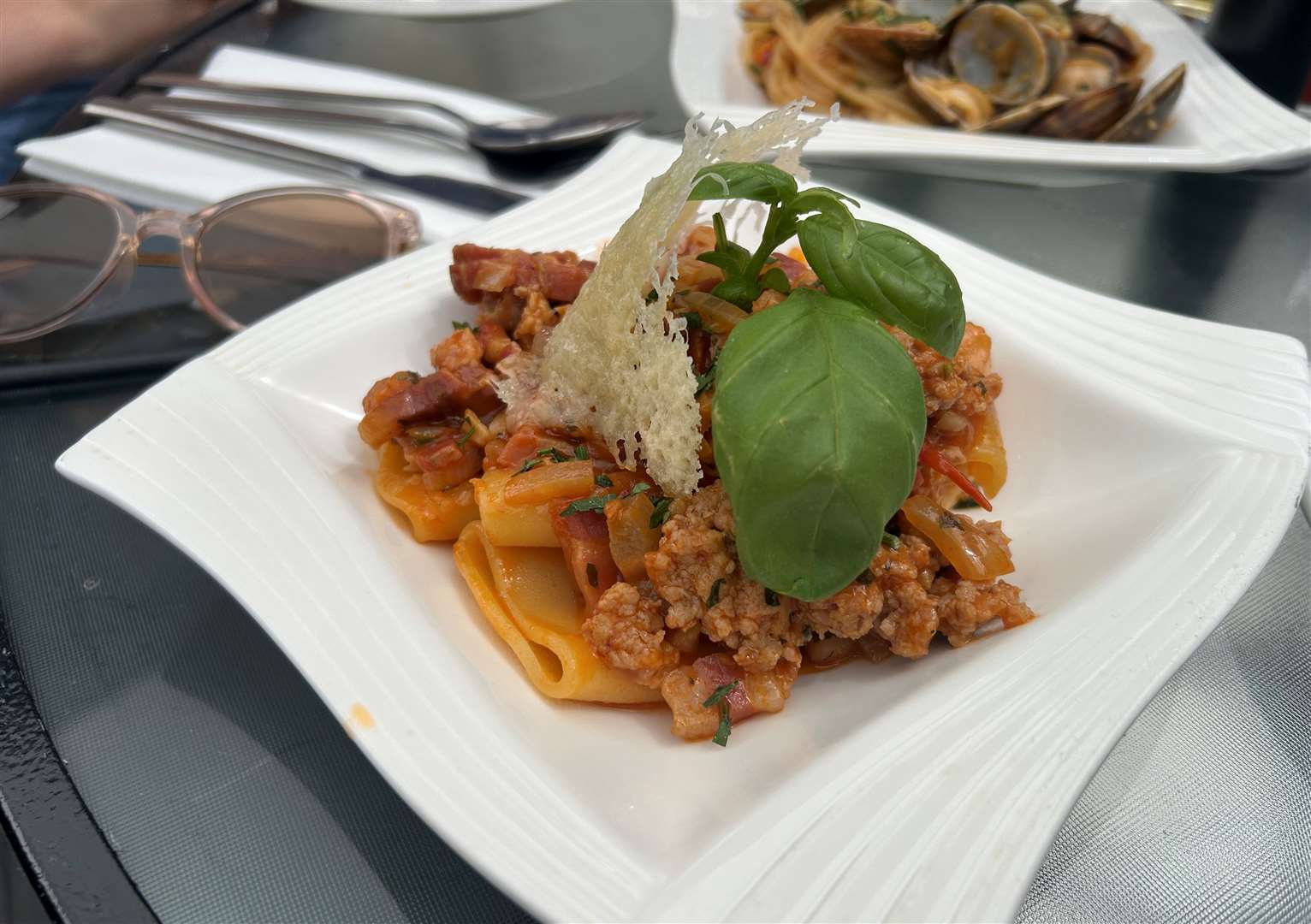 My friend said the paccheri amatriciana packed a punch