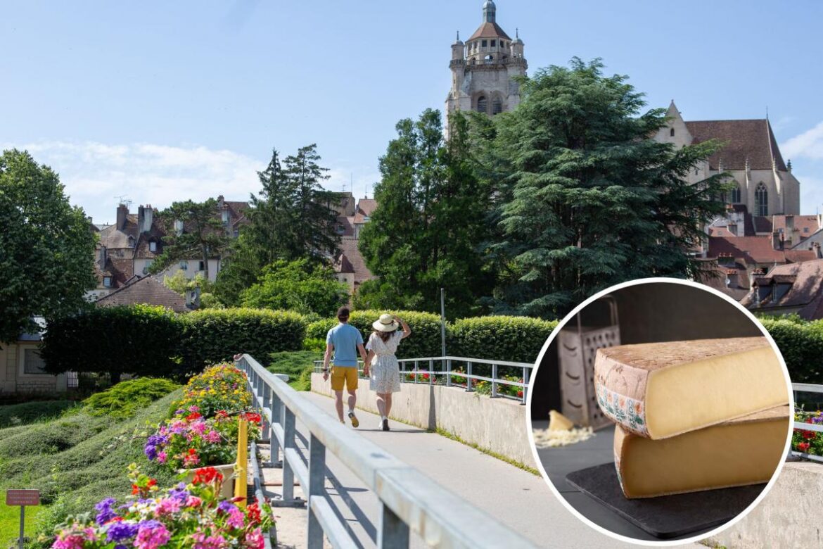 Dole, twinned with Northwich, is a home of the famous French cheese Comté, inset <i>(Image: Jessica Bascou/Supplied)</i>