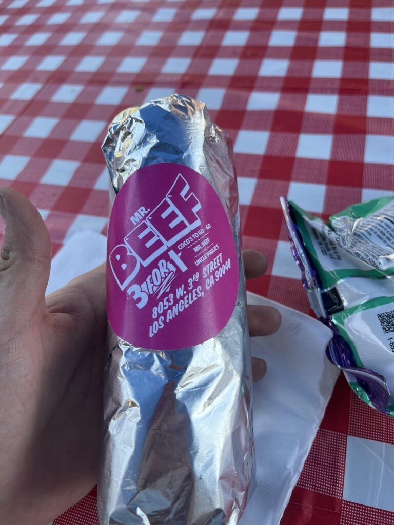 i waited 6 hours for Italian Beef from Mr Beef pop up in LA 8/10 i waited 6 hours for Italian Beef from Mr Beef pop up in LA 8/10