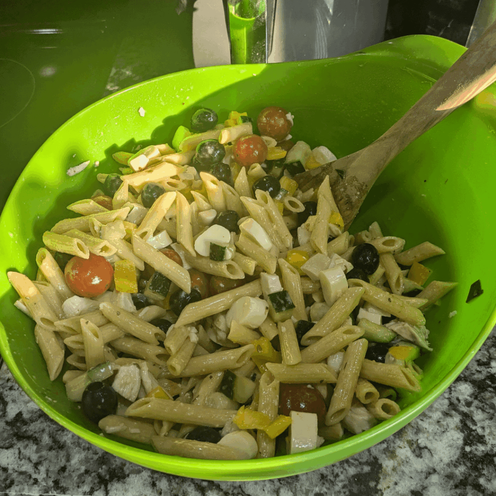 Protein pasta salad