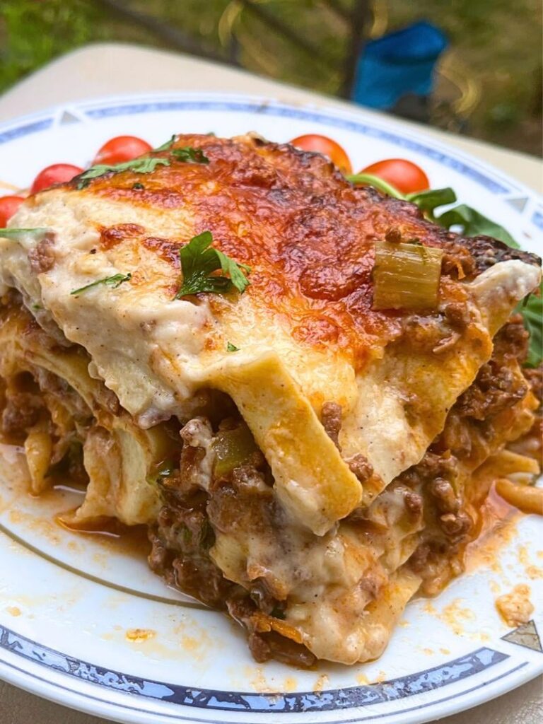Lasagna with Honey Garlic Béchamel