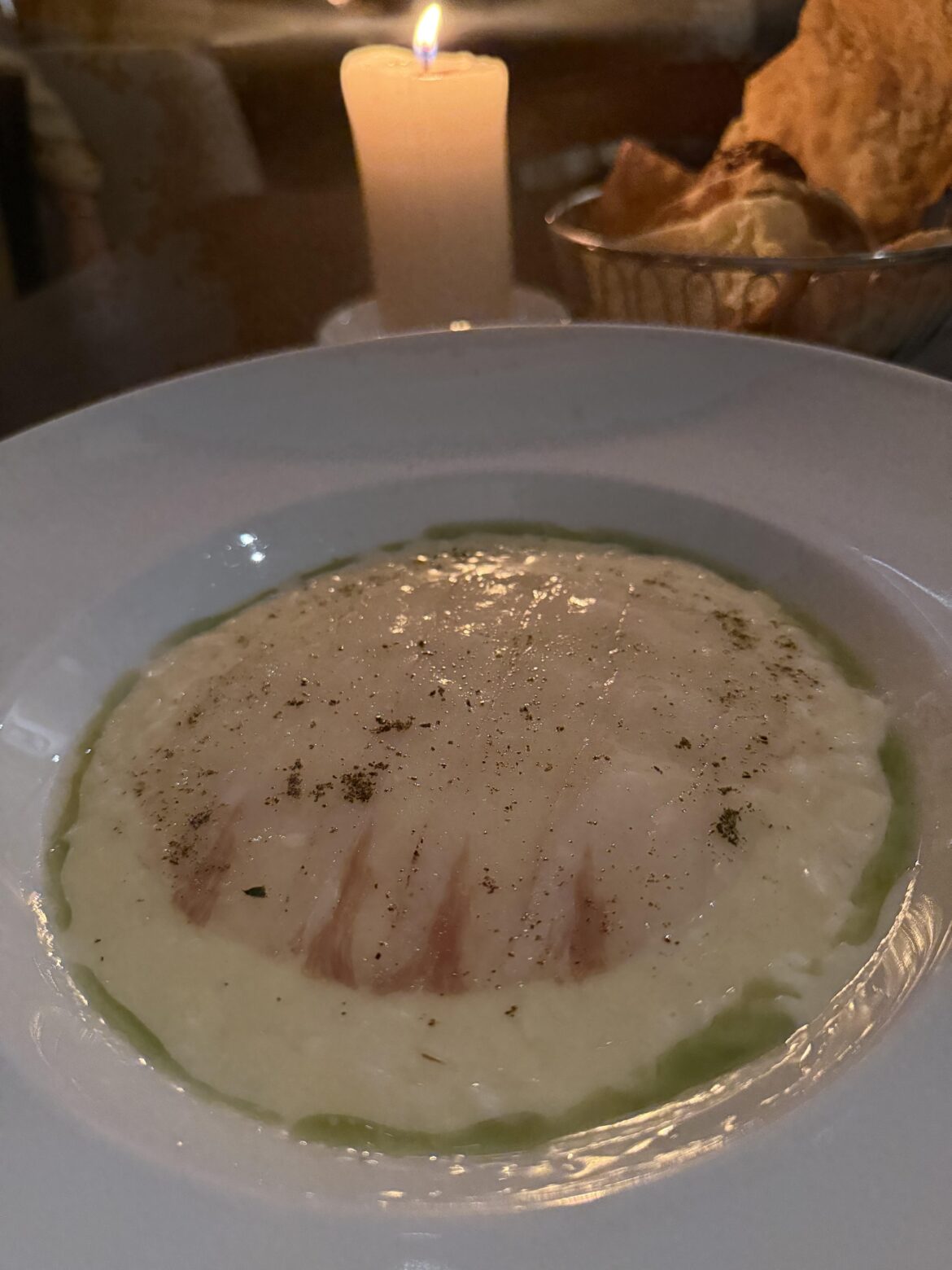 Risotto with lardo, Florence