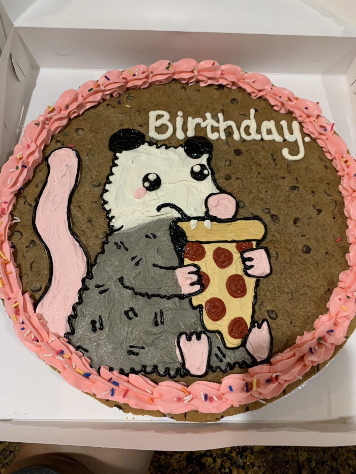 I just free-handed the shit outta this cookie. Pls say you can tell what it is.