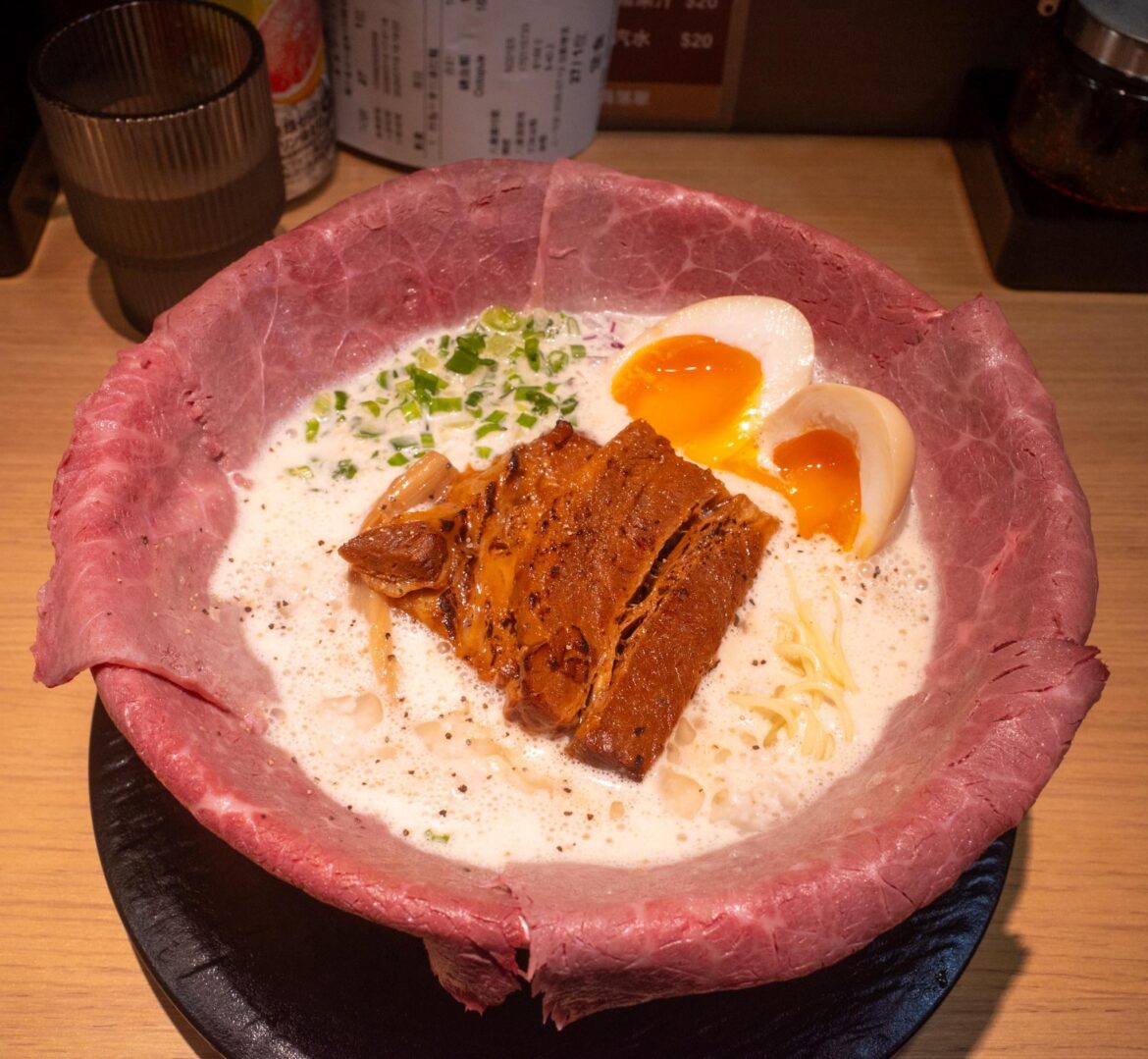 Beef bone broth ramen