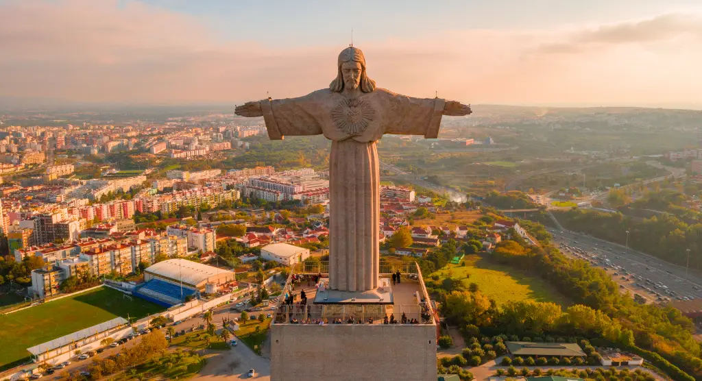 The Cristo Rei statue near Lisbon, Portugal