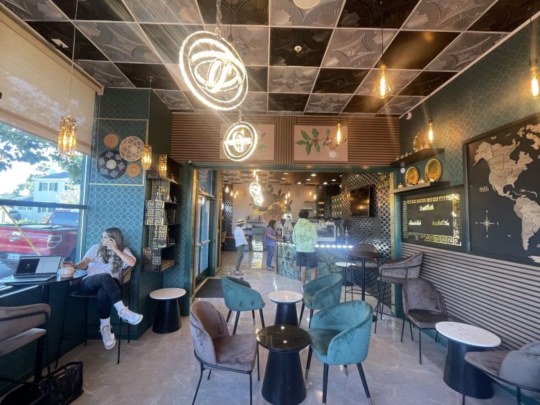 The interior of Sama, a new Arabic coffee shop in San Mateo. Courtesy Sama Coffee Shop.