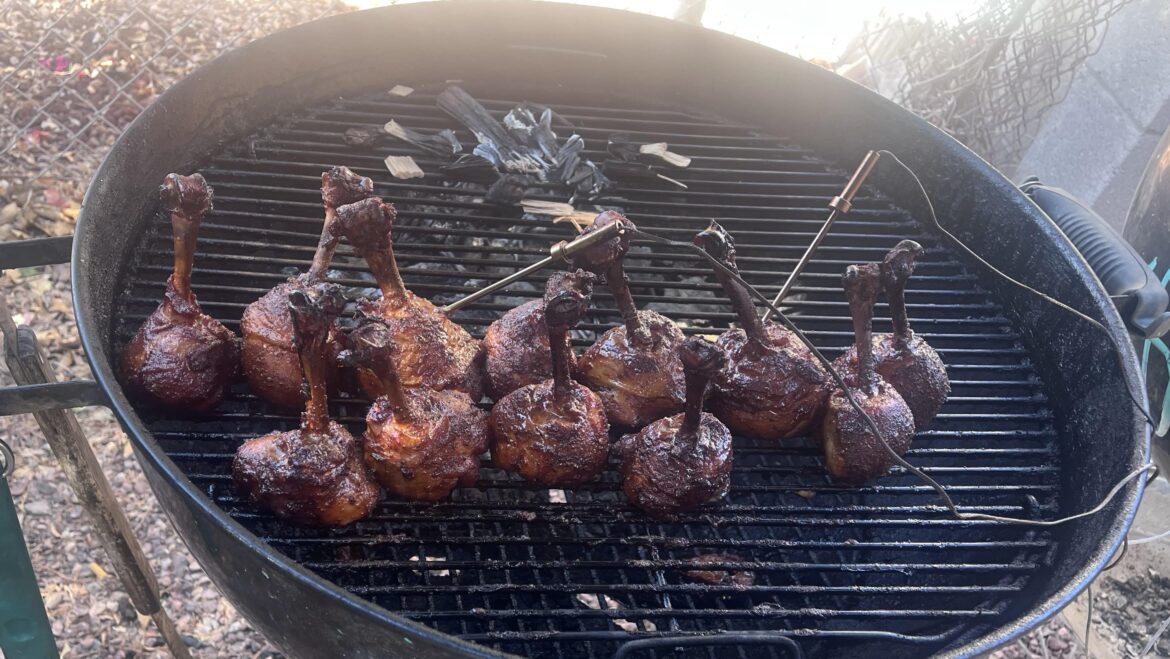 Smoked French chicken legs (chicken lollipops)