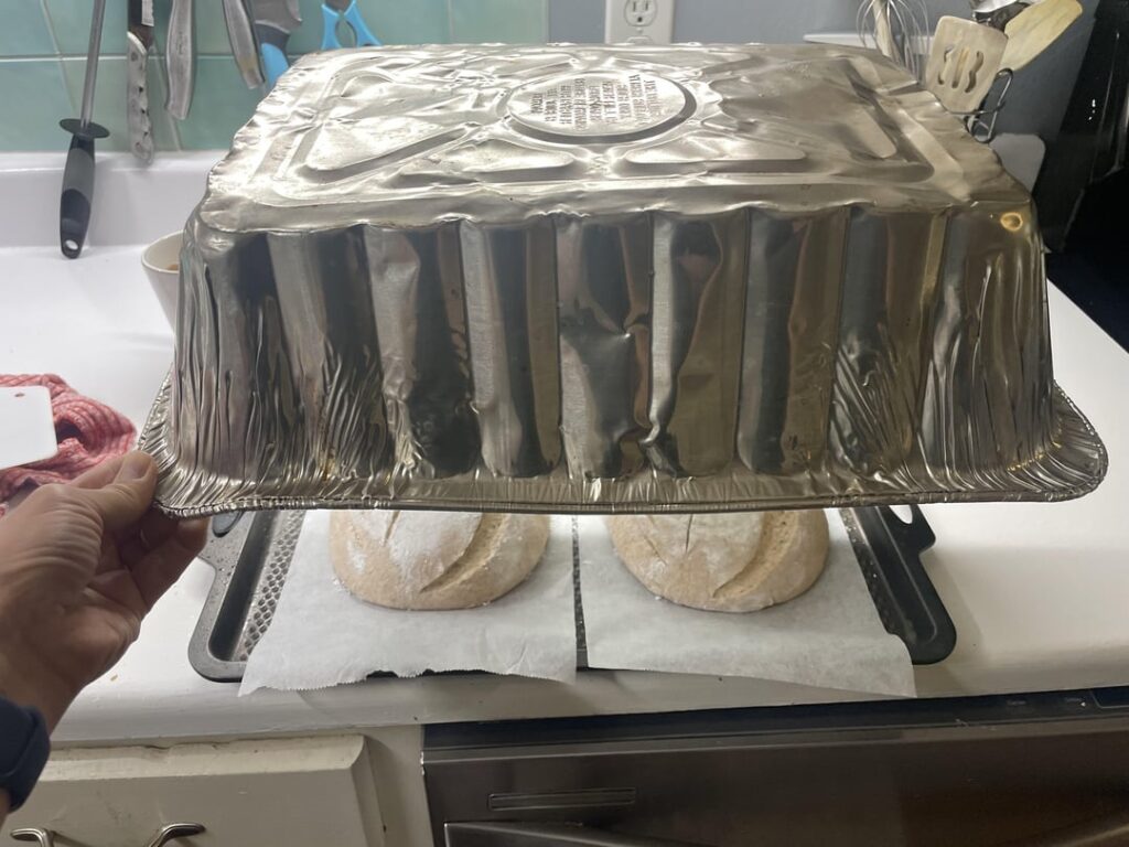 No cast iron skillet? No problem!this is how I always bake my sourdough bread