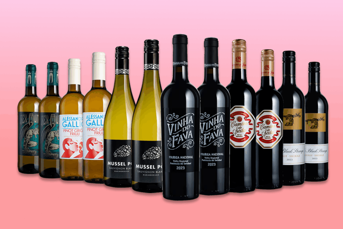 This unbeatable wine deal gets you 12 bottles for just £5.99 each