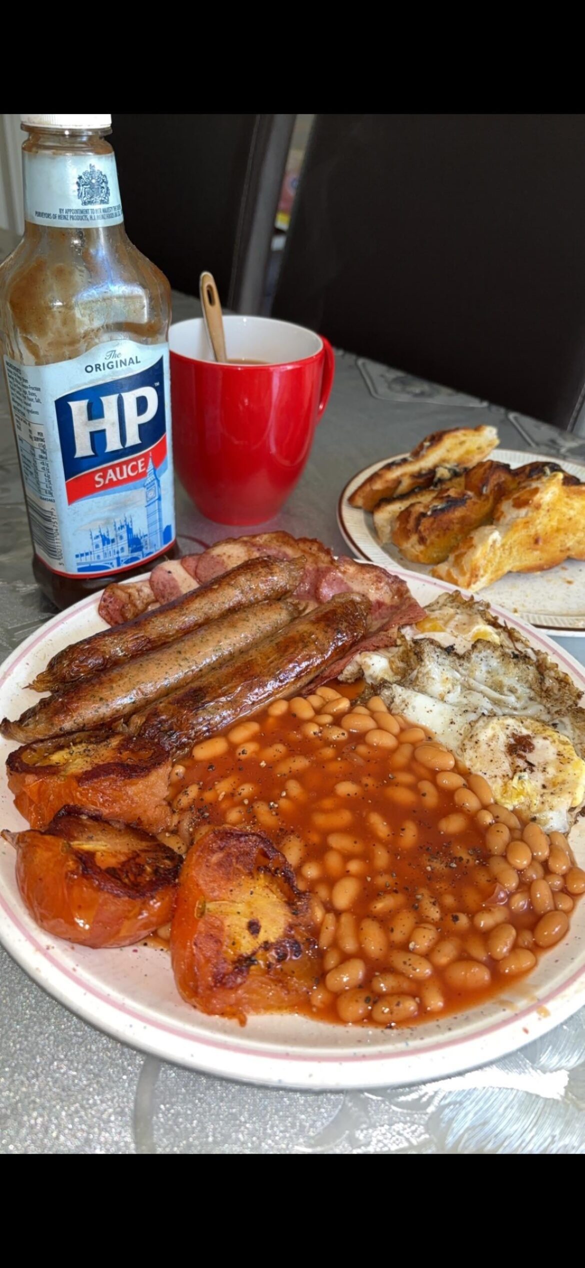 Before a 14 hour shift. Extra mug of tea post demolition.