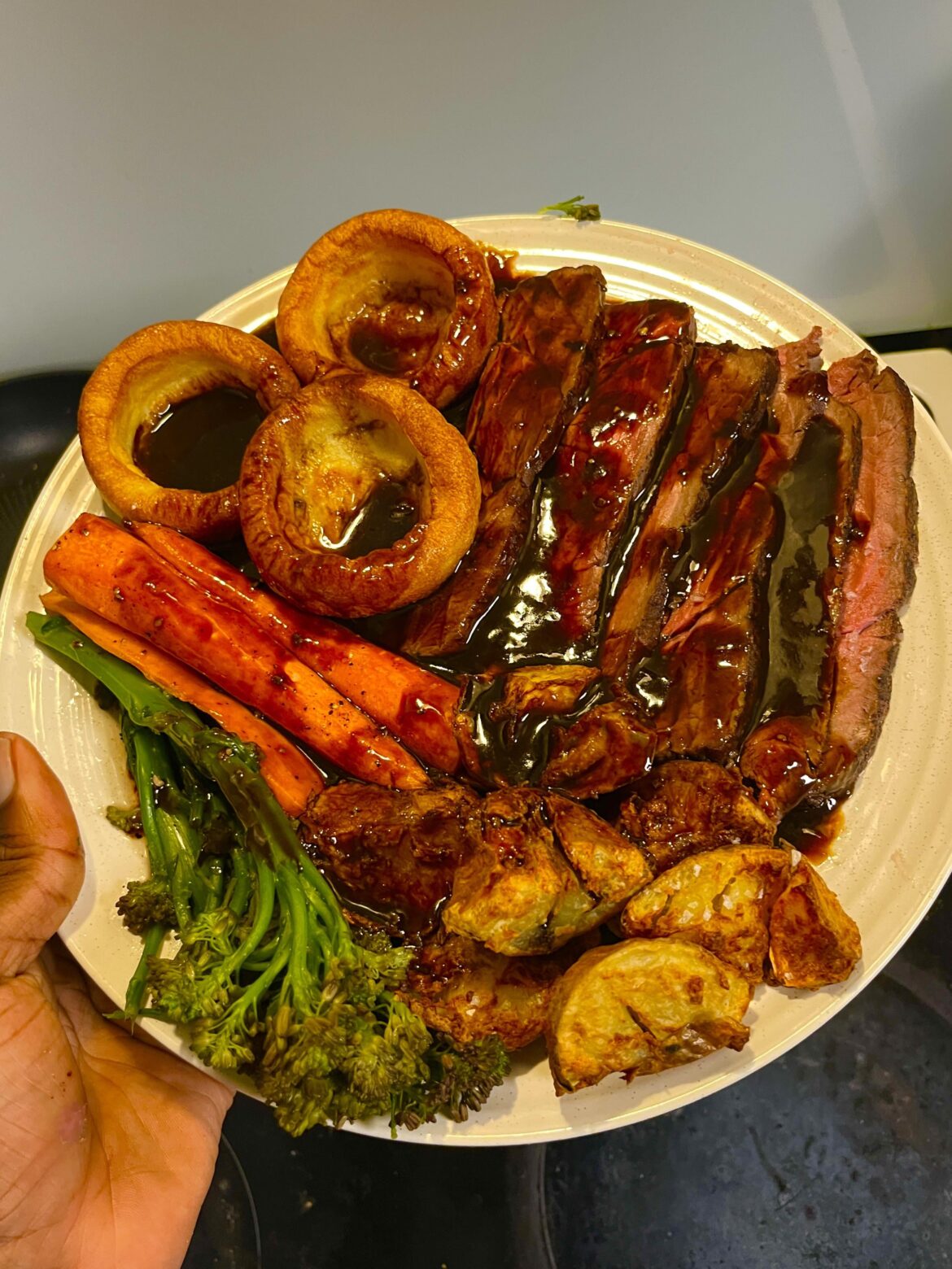 Sunday Roast I made with the identified “porcupine”