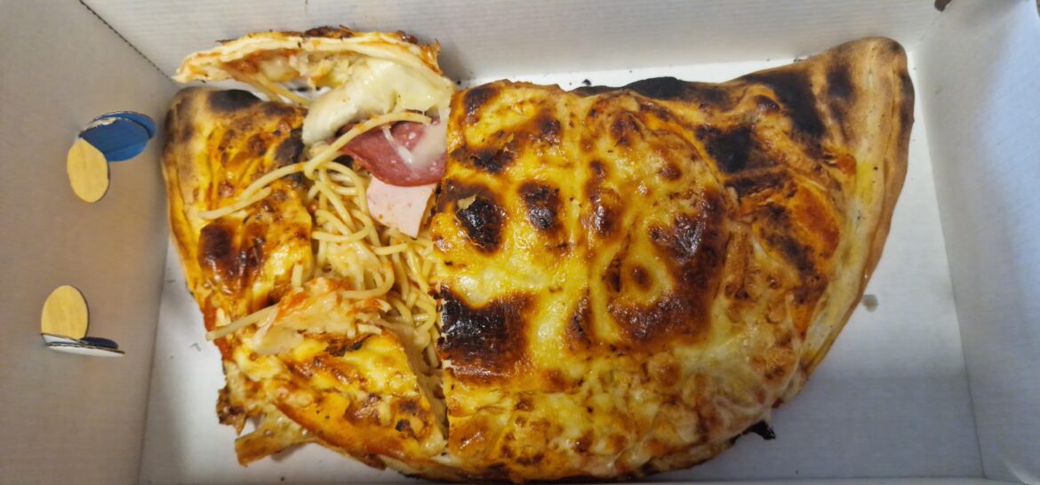 Calzone with Spaghetti?