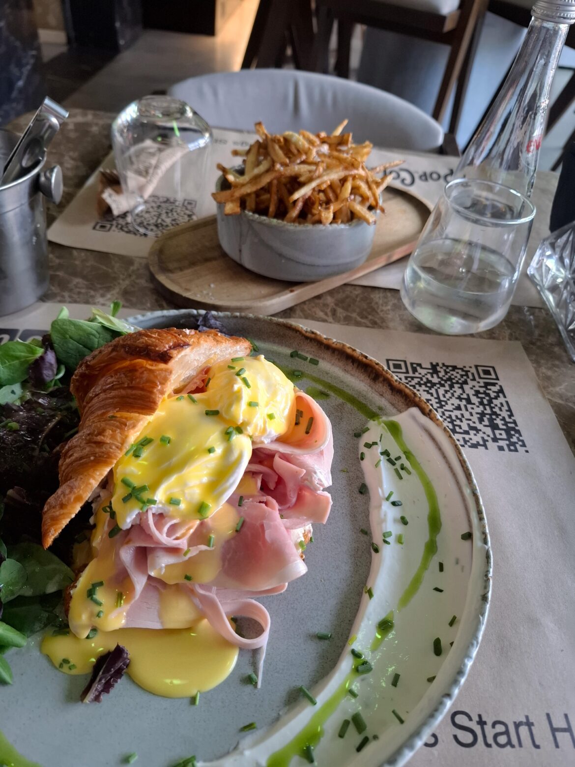 [I ate] Eggs Benedict in a Croissant