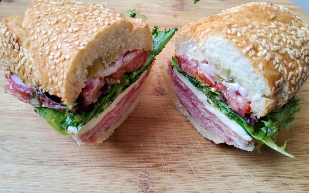 Bought Antipasto Sampler to make this Italian sub.