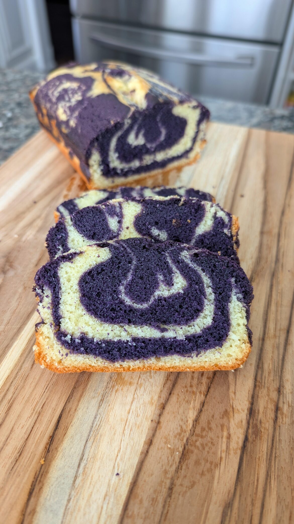 [OC] Ube Marble Butter Cake
