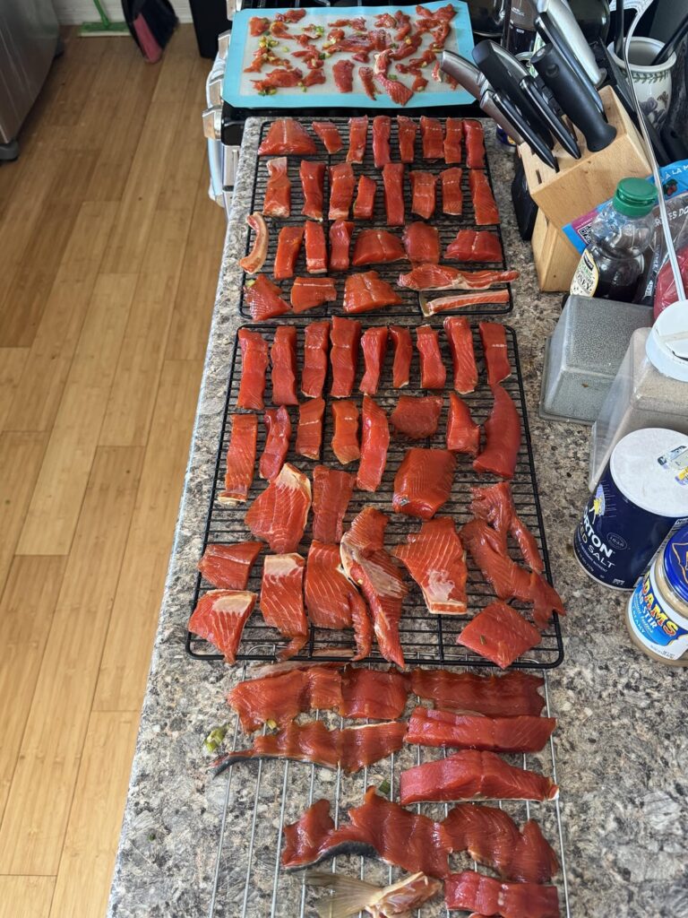 Finally salmon smoking season