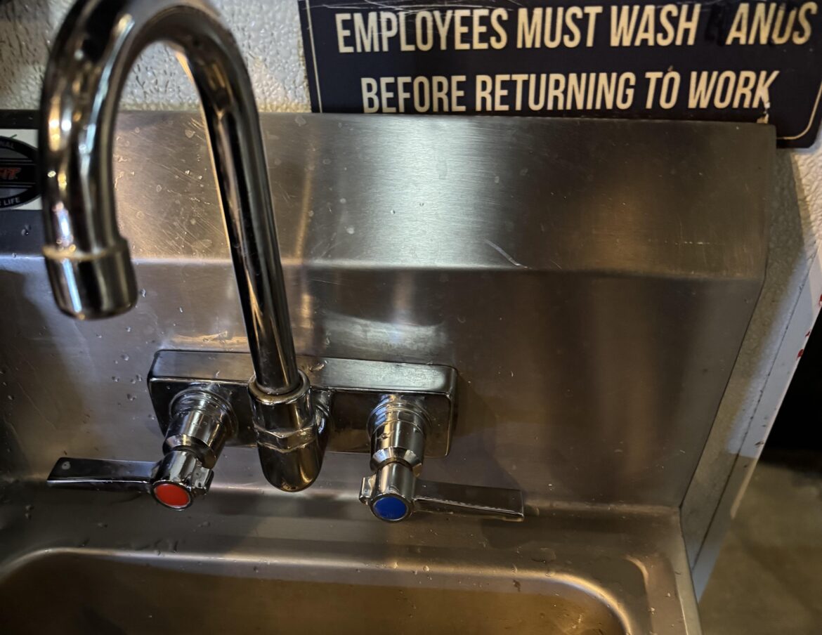 Just noticed the sign at work. Seems I’ve been doing it wrong…