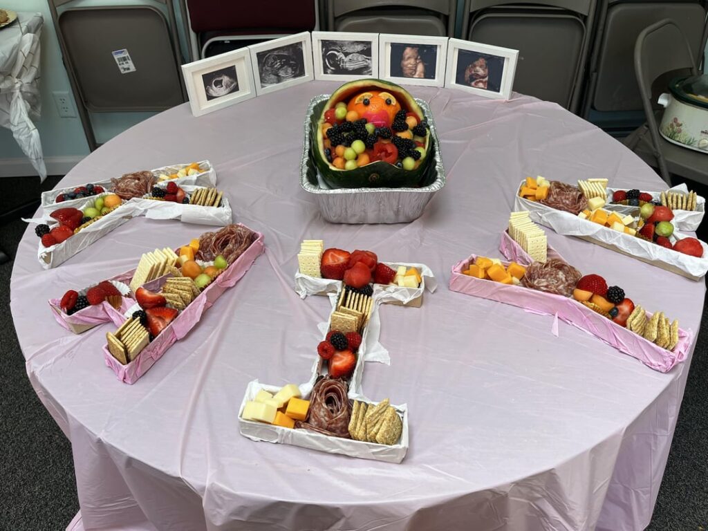 a type of charcuterie board i made for our baby shower last year