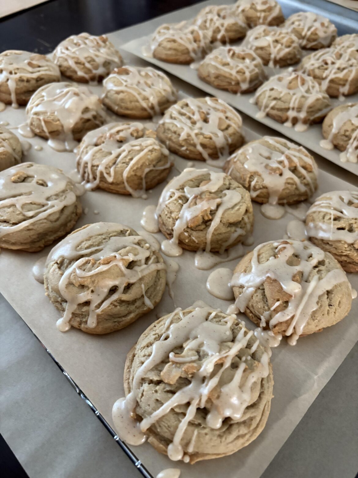 Maple Sugar Cookies with a Cinnamon Maple Glaze 😍