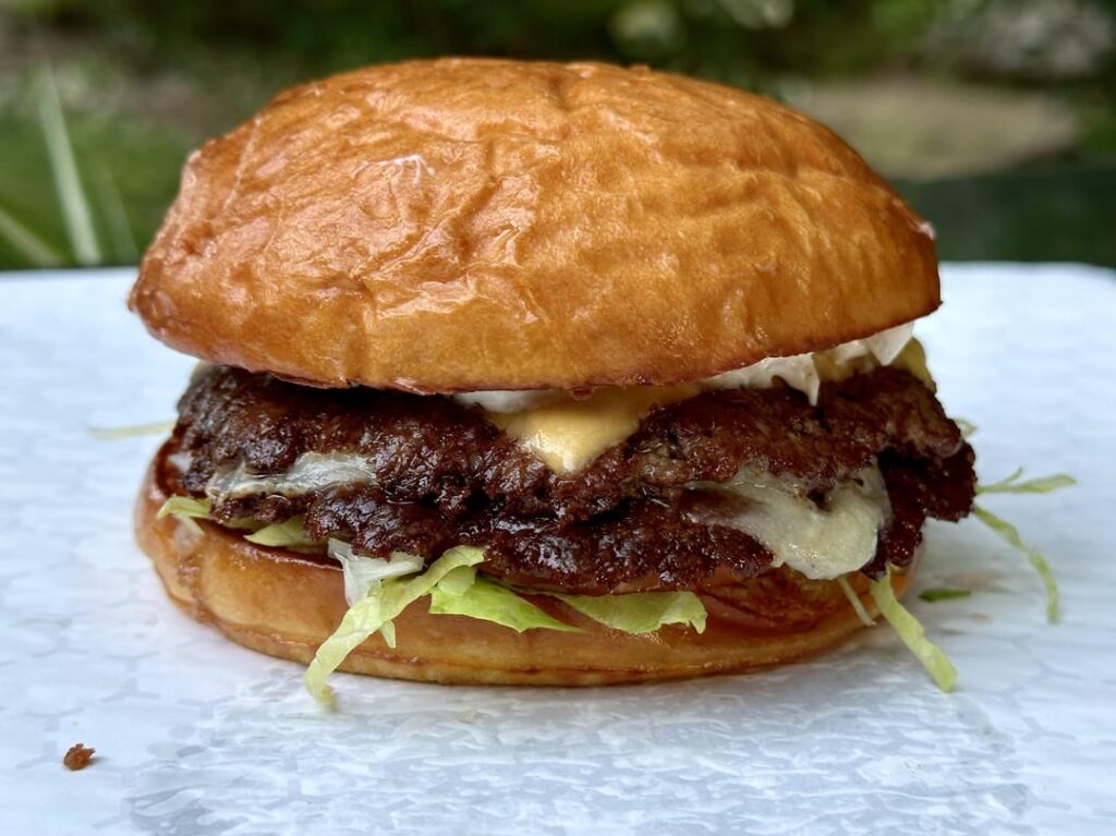 Homemade smash burgers