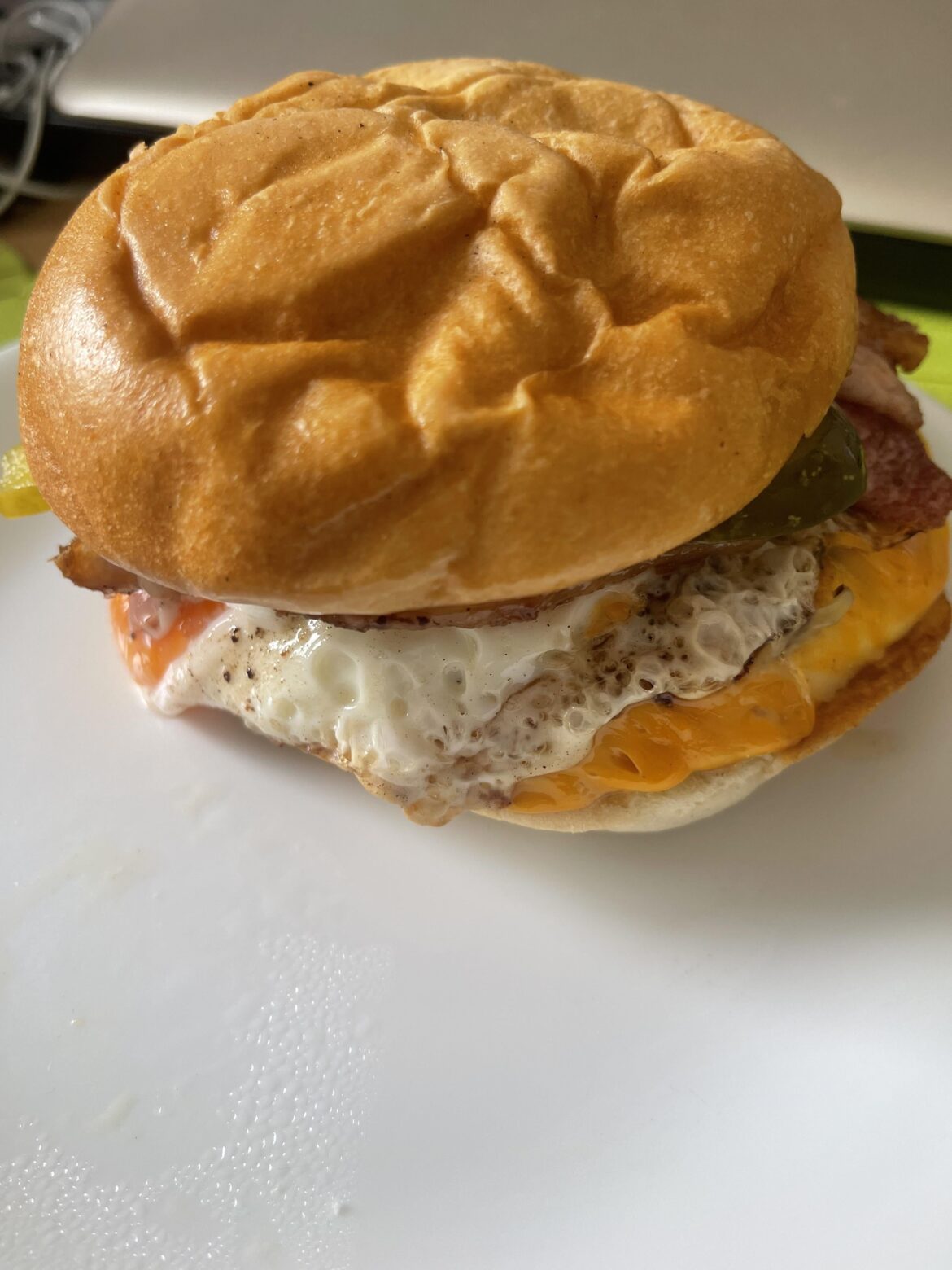 Guess what’s on my burger for lunch.