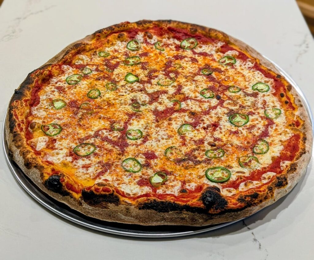[Homemade] 20" Jalapeno Cheese Pizza