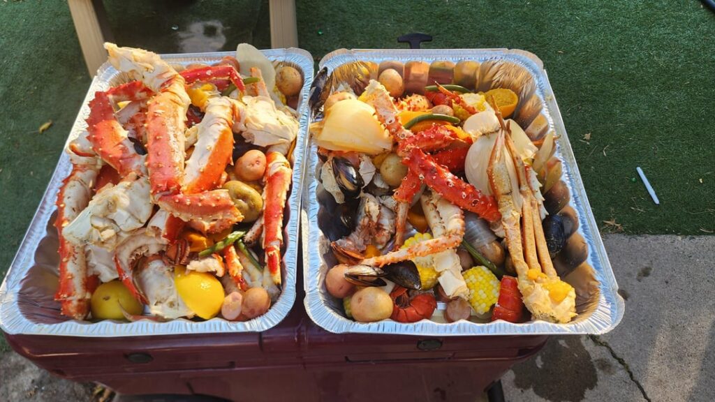 Nice crab boil for the 4th