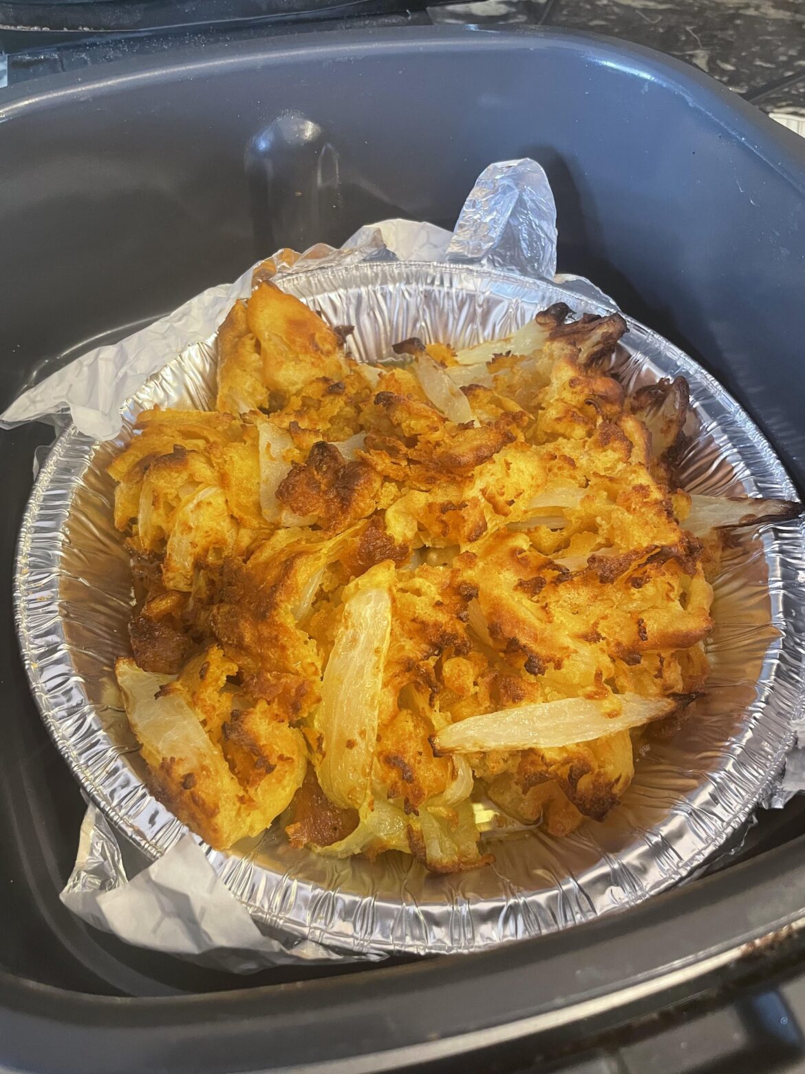 My Dad and I tried to make a blooming onion