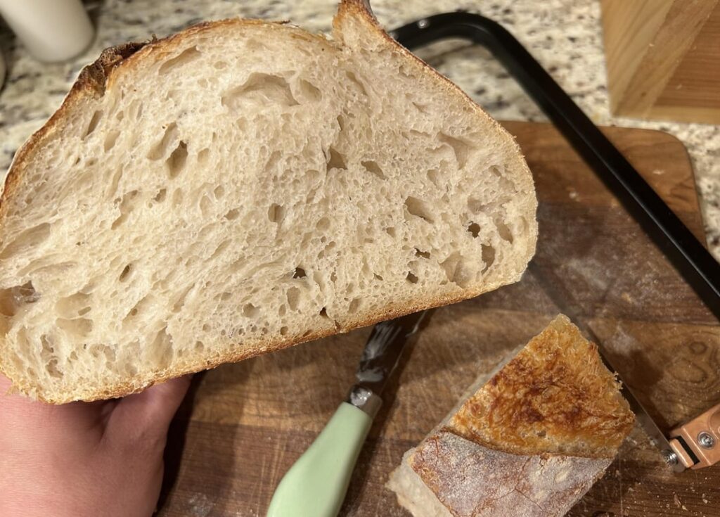 Weekly loaf, couldn’t wait to cut into it 😋