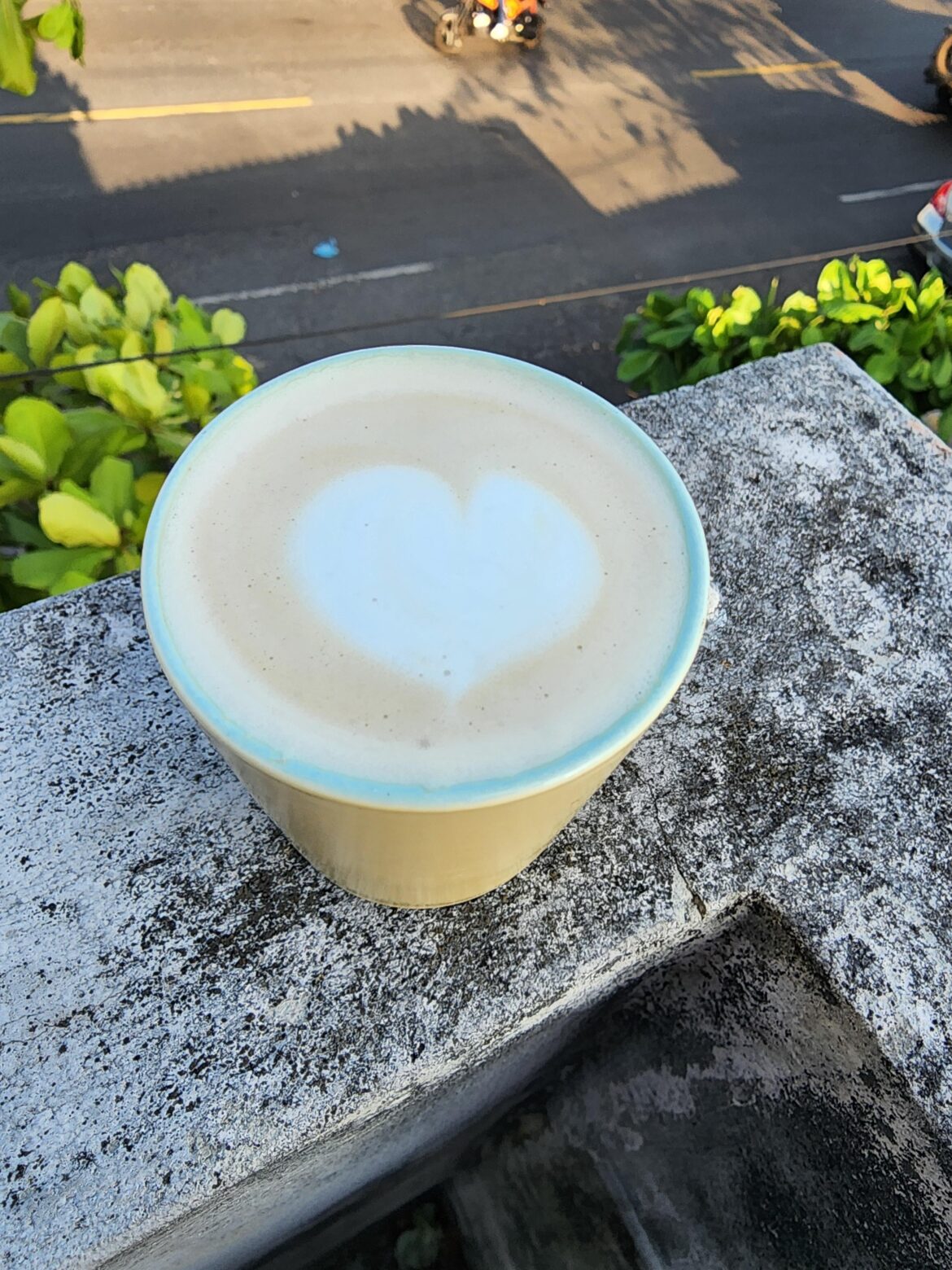 First latte art, I feel very happy