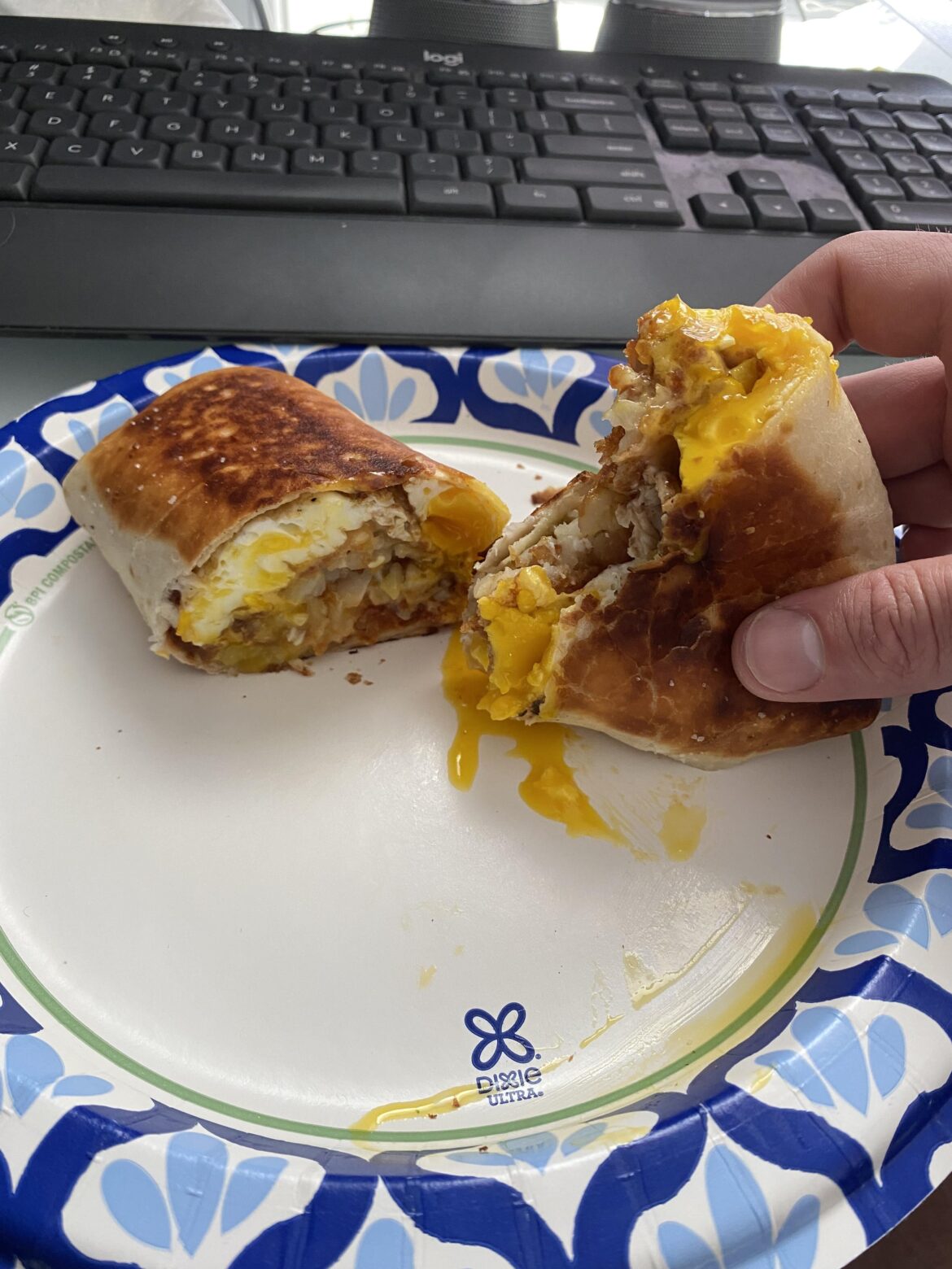 Egg & Cheese Wrap [homemade]