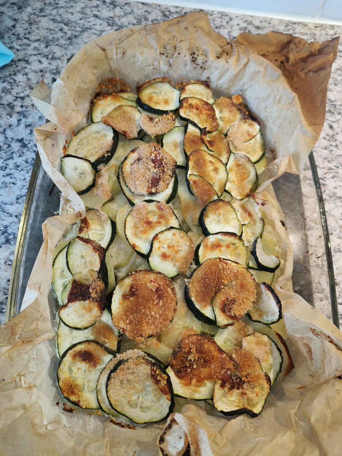 Courgette potato casserole (228 cal x portion)