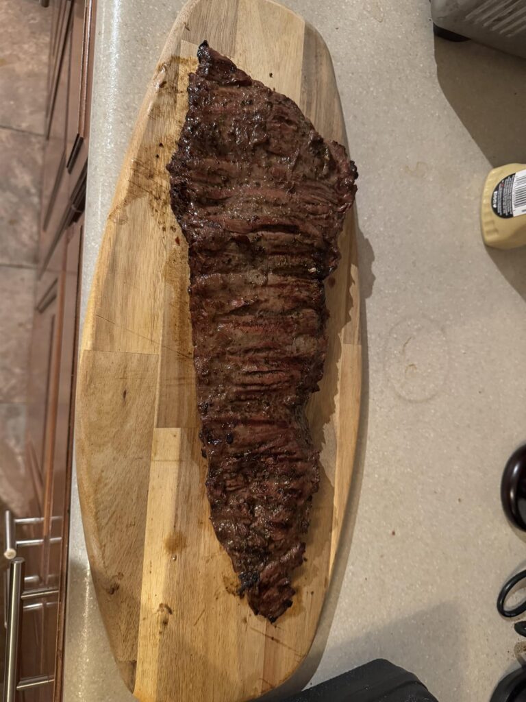 My first skirt steak!