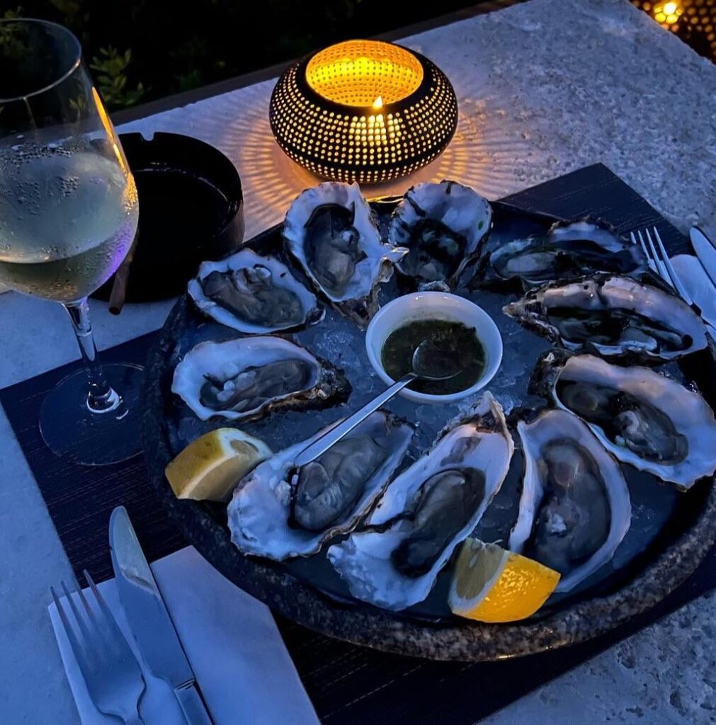 Oysters in Greece on Milos island
