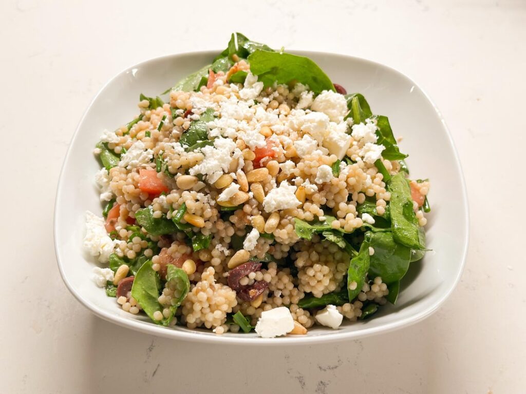 Maftoul with Tomatoes, Olives, and Ricotta Salata by Erin McMurrer from Cook’s Illustrated, July/August 2015