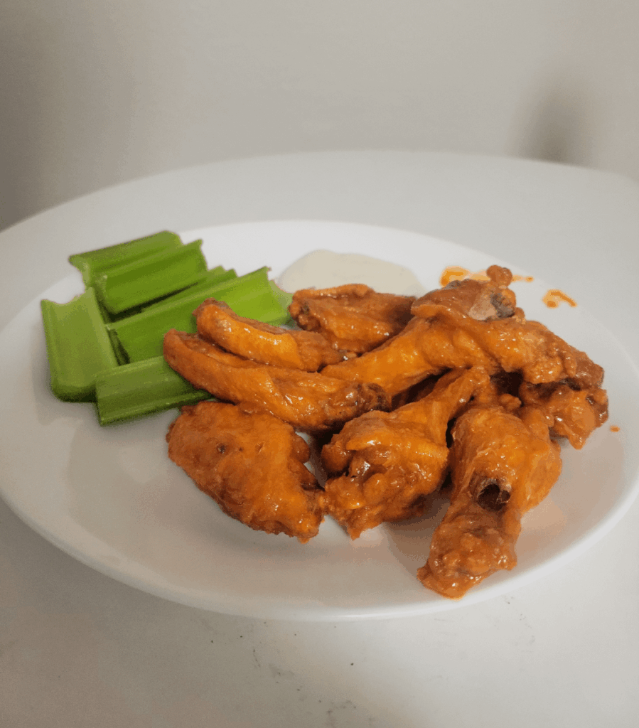 Extra crispy homemade Buffalo wings